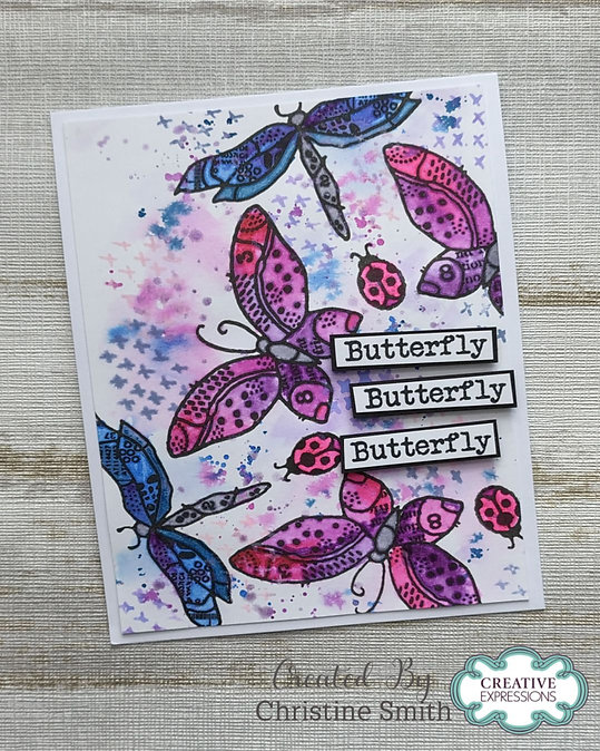 Woodware Texture Samples A6 Clear Stamp Set