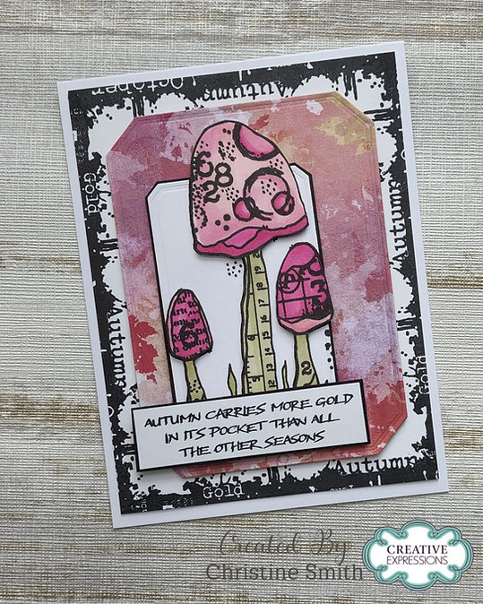 Woodware Autumn Greetings A7 Clear Stamp Set