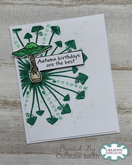 Woodware Fungi A7 Clear Stamp Set