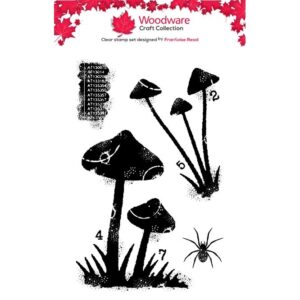 Woodware Fungi A7 Clear Stamp Set