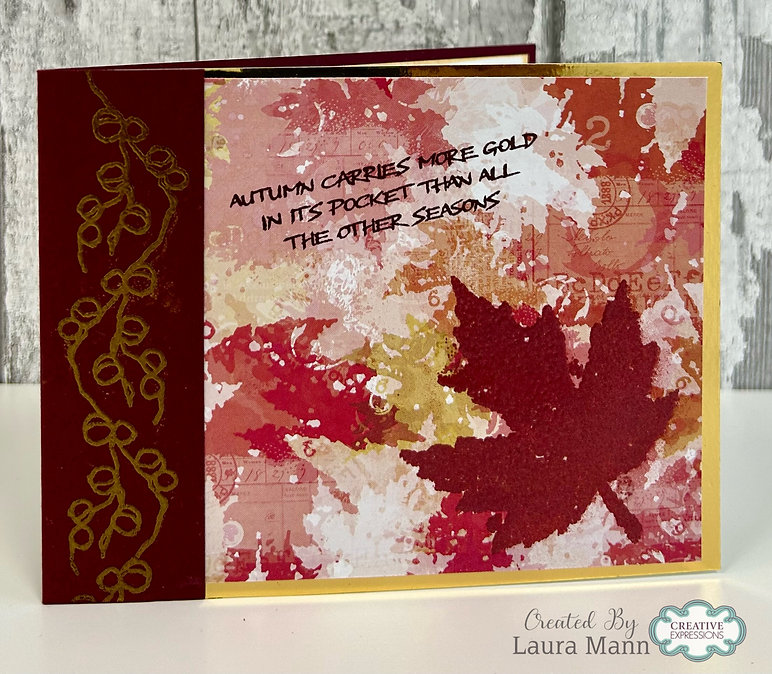 Woodware Old Leaves A7 Clear Stamp Set