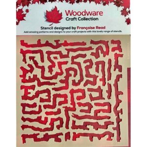 Woodware 6x6" Roots Stencil