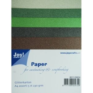 Joy Crafts Glitter Card A4 - set 4