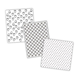 Crafts Too Embossing Folders Baby Feet, Lattice and Dots