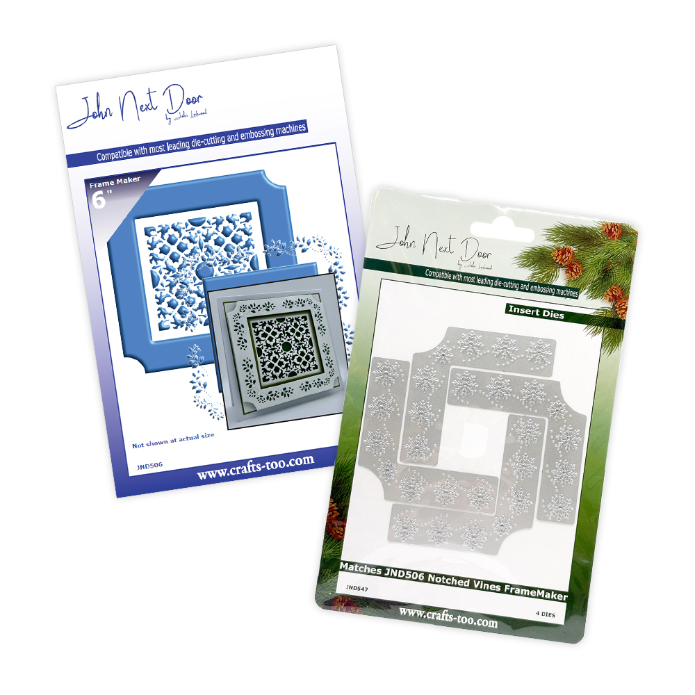 John Next Door Notched Vines FrameMaker & Snowflake Flourish Insert set