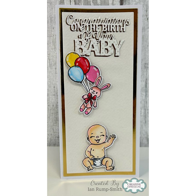 Jamie Rodgers Crafts Congratulations On The Birth Of Your Baby Craft Die