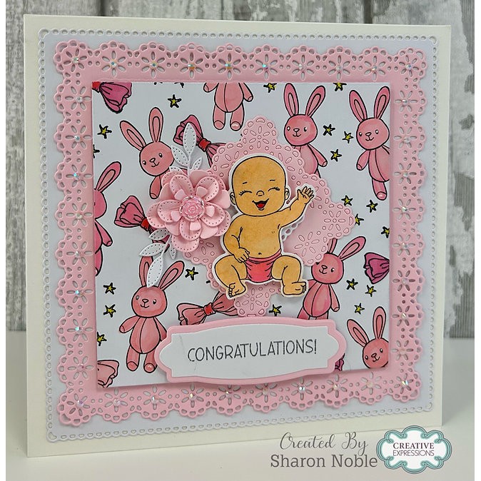 Jamie Rodgers Crafts Daisy Lace Squares Craft Die Set