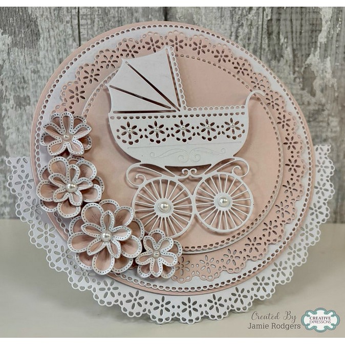 Jamie Rodgers Crafts Vintage Pram Craft Die