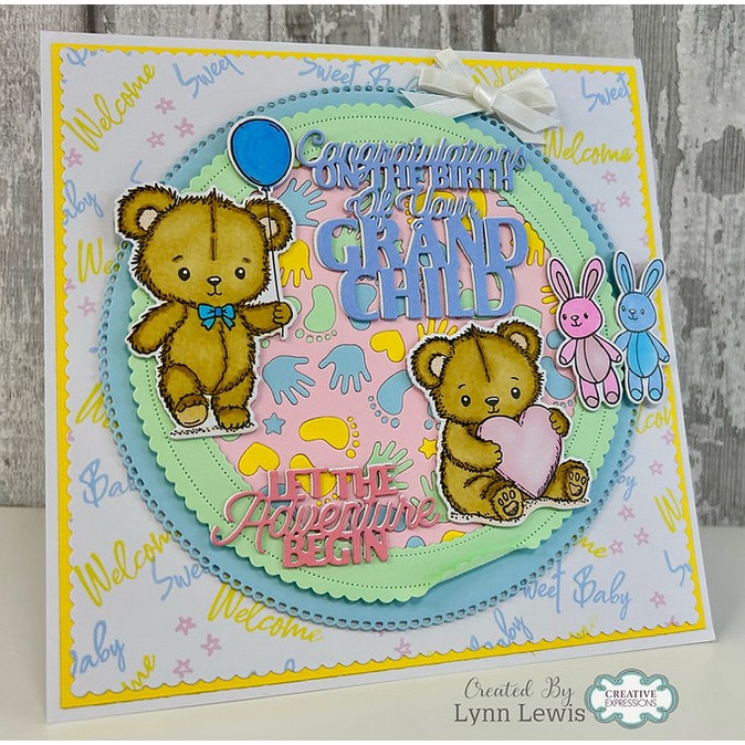 Jamie Rodgers Crafts Congratulations Grandchild Craft Die
