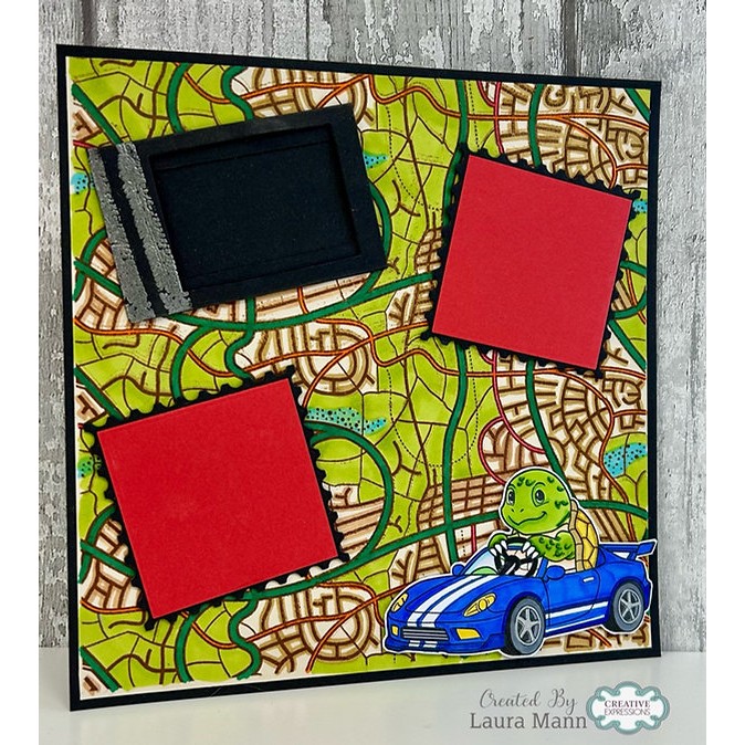 Creative Expressions Road Map DL Clear Stamp