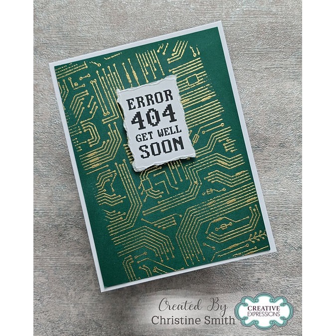 Creative Expressions Circuit Board DL Clear Stamp
