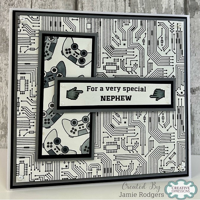 Creative Expressions Circuit Board DL Clear Stamp - Image 3