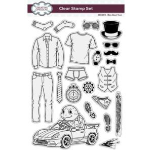 Creative Expressions Man About Town A5 Clear Stamp Set
