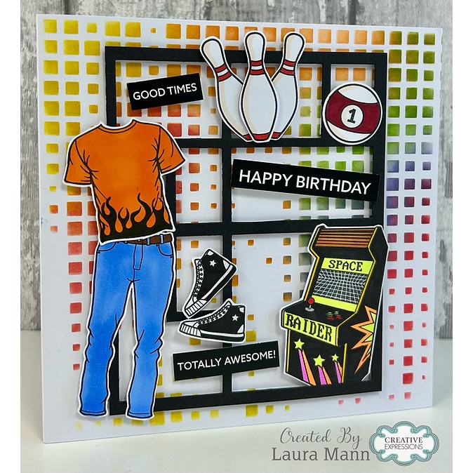 Creative Expressions Game Over Sentiments A6 Clear Stamp Set - Image 2