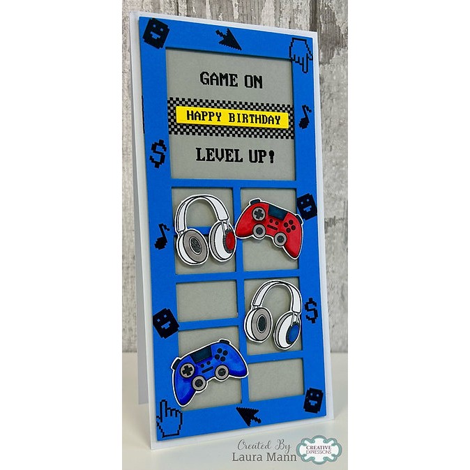 Creative Expressions Game Over Sentiments A6 Clear Stamp Set - Image 5