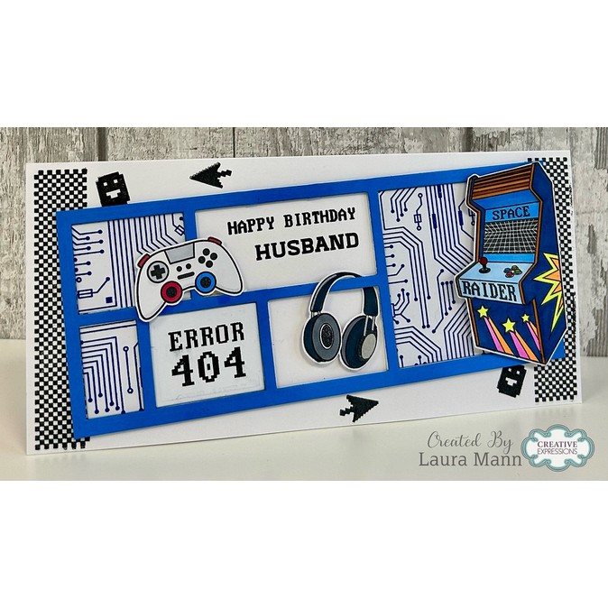 Creative Expressions Game Over Sentiments A6 Clear Stamp Set - Image 4