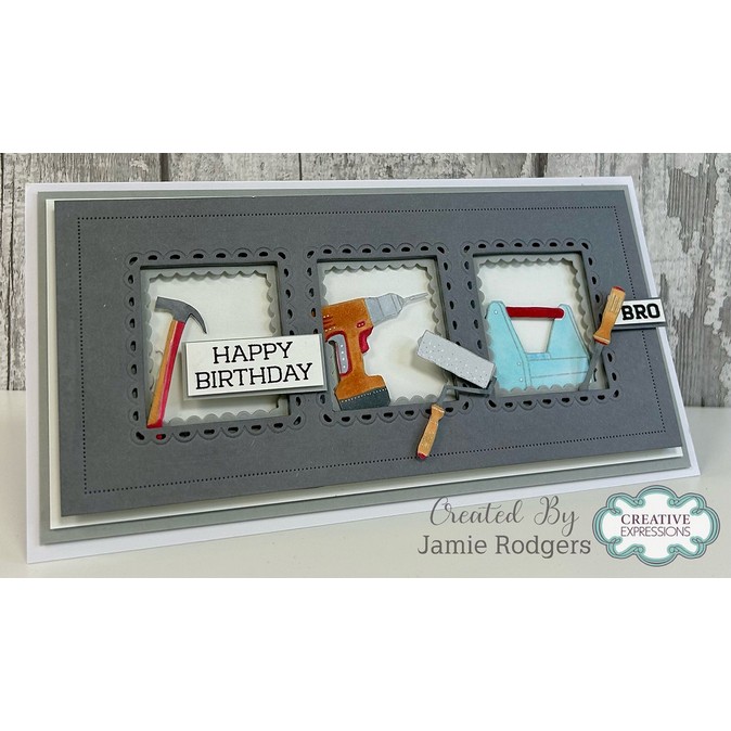 Creative Expressions Tool Box A6 Clear Stamp Set - Image 3