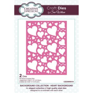 Sue Wilson - Heart Background Craft Die