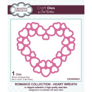 Sue Wilson - Heart Wreath Craft Die