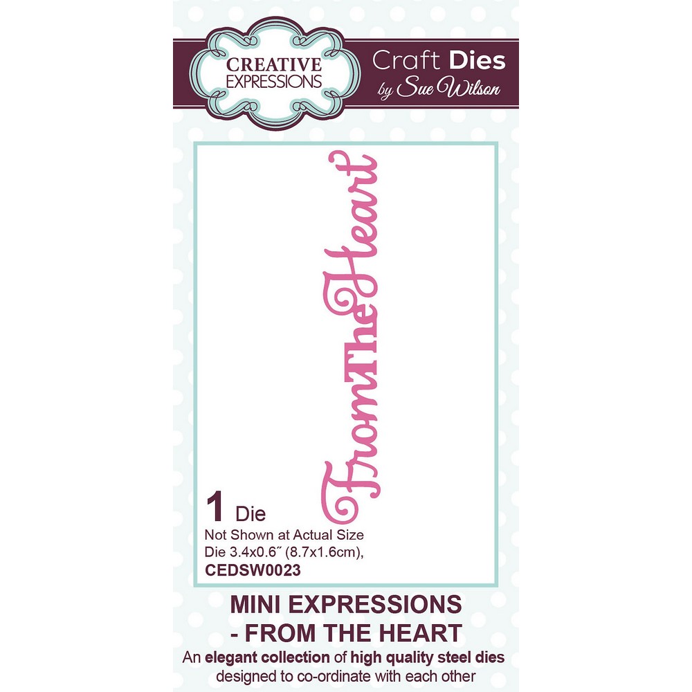 Sue Wilson - From The Heart Craft Die