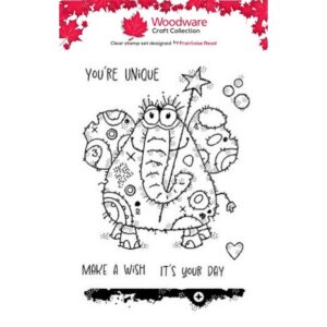 Woodware Eduardo Elephant A6 Clear Stamp