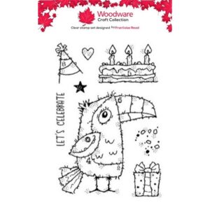 Woodware Tony Toucan A6 Clear Stamp Set