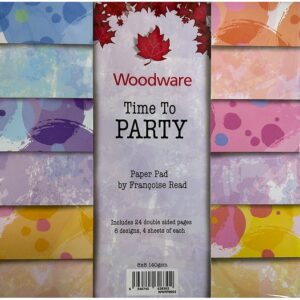 Woodware Time To PARTY 8x8" Paper Pad 140gsm