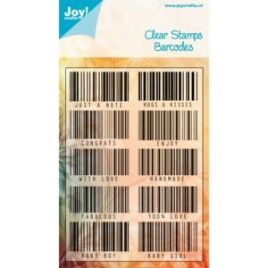 Joy Craft Clear Stamps - Barcode