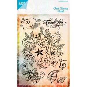 Joy Craft Clear Stamp - Floral Pattern