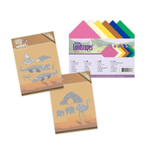 Amy Design Wild Animals Crocodile, Emu, Wombat & Linen Card set