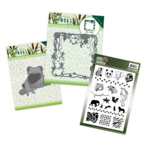 Amy Design Friendly Frogs Tree Frog, Frog Frame & Wild Animals 2 Stamp