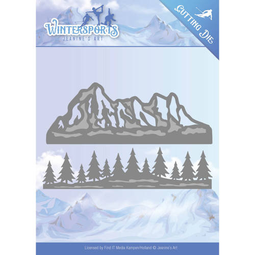 Jeanines Art Wintersports Cutting Die - Mountain Border