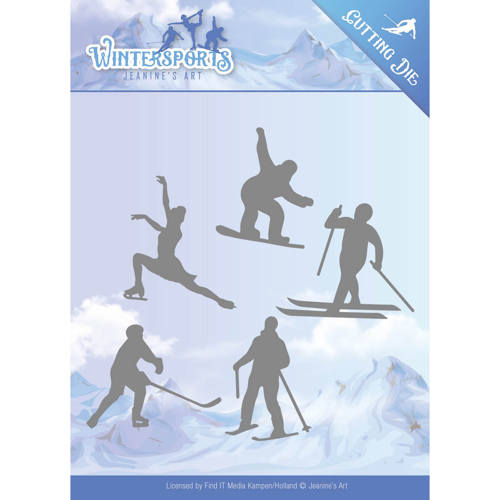 Jeanines Art Wintersports Cutting Die - Winter Sporting