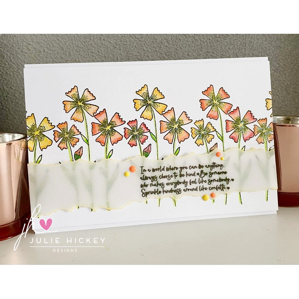 Julie Hickey Nature's Garden #4 A6 Stamp Set