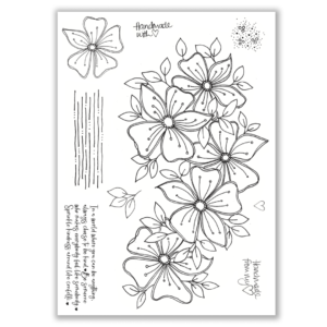 Julie Hickey Fanciful Florals A5 Stamp Set