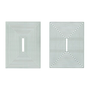 Presscut Nesting Plain and Stitch dot Rectangle set