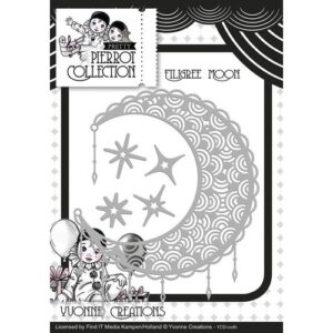 Yvonne Creations Filigree Moon Cutting Die - Pretty Pierrot