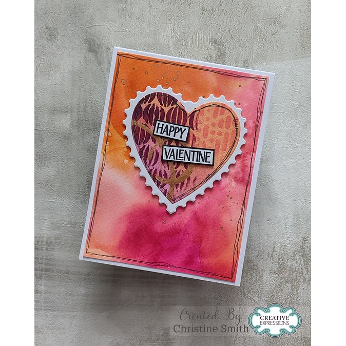 Jamie Rodgers Crafts Postage & Dash Hearts Die Set