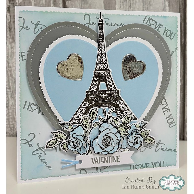 Jamie Rodgers Crafts Deckle Edge & Stitched Hearts Die Set