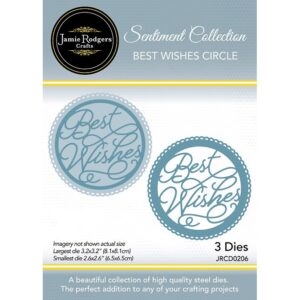 Jamie Rodgers Crafts Best Wishes Circle Die Set