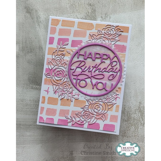 Jamie Rodgers Crafts Happy Birthday To You Circle Die Set