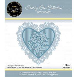Jamie Rodgers Crafts Rose Heart Die Set