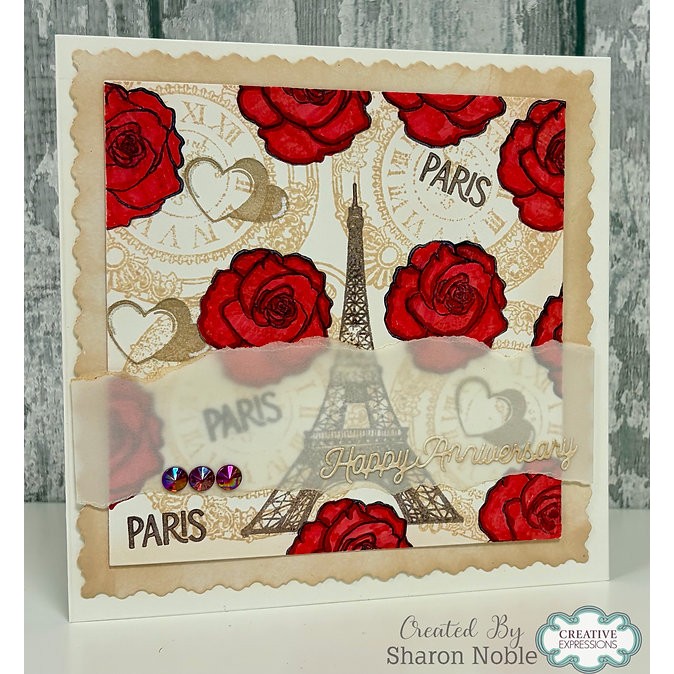 Jamie Rodgers Crafts Rambling Rose Stamp & Die Set