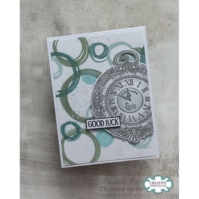 Jamie Rodgers Crafts Vintage Fob Watch Stamp & Die Set