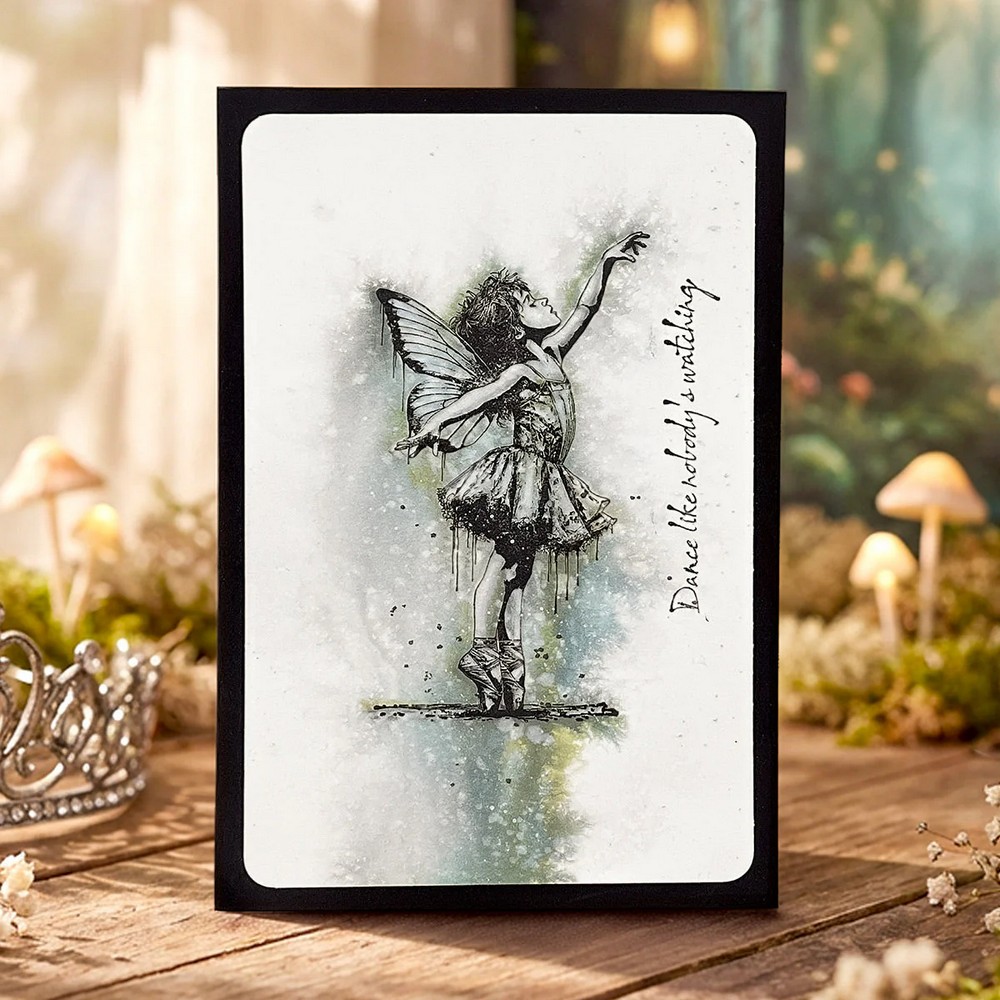 Cosmic Shimmer Dance Pre Cut Rubber Stamp Set by Andy Skinner