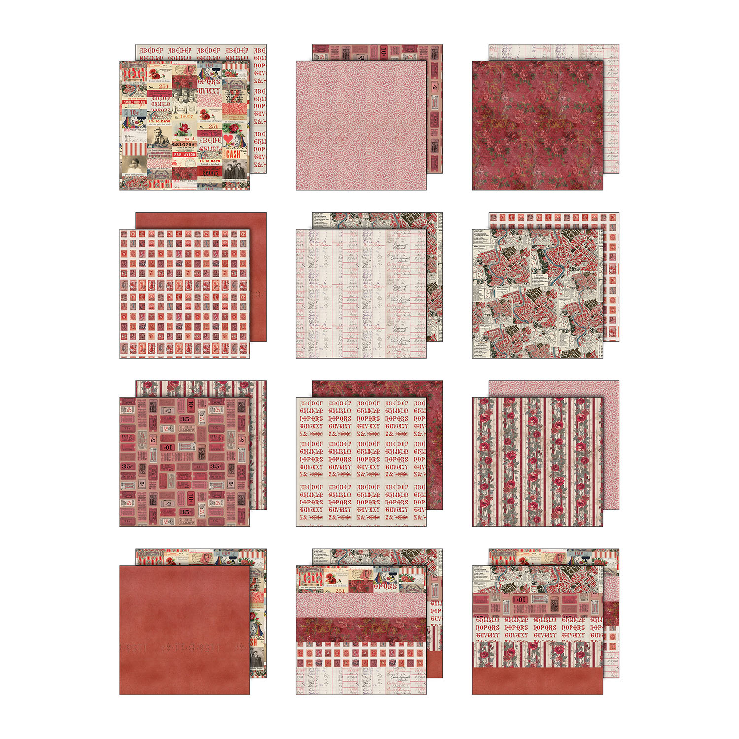 Tim Holtz Idea-ology - Palette Collection: Red (12