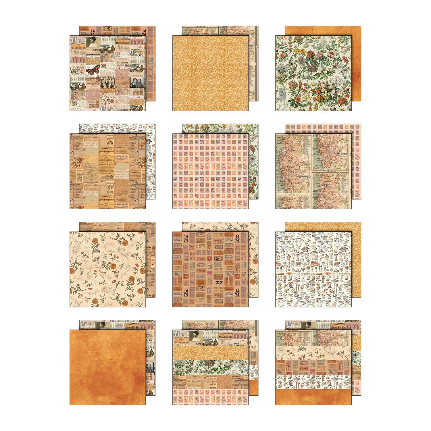 Tim Holtz Idea-ology - Palette Collection: Orange (12