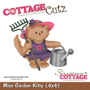 CottageCutz Dies - Miss Garden Kitty (4x4)