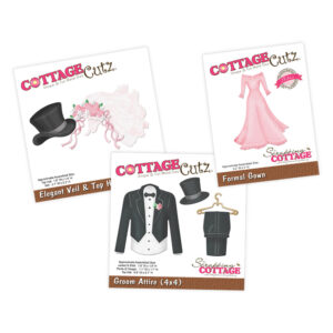 CottageCutz Elegant Wedding Attire Die Bundle