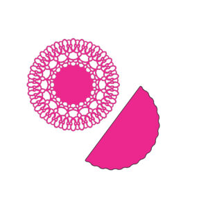 Cheery Lynn Designs - Chasing Rainbows Doily with Angel Wing